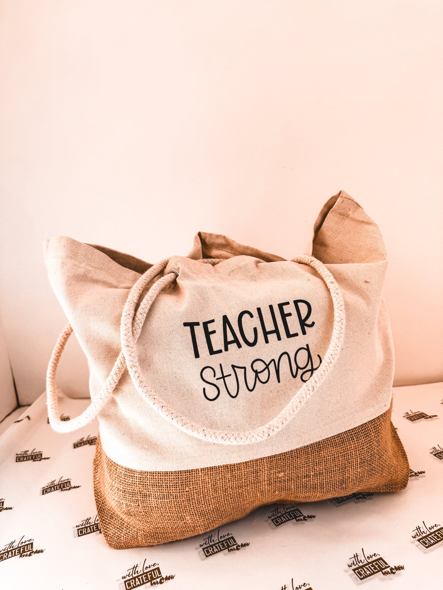 Teacher tote bag
