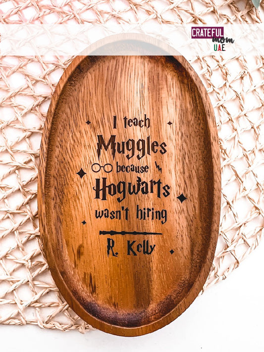 Personalized HP Jewelry acacia tray