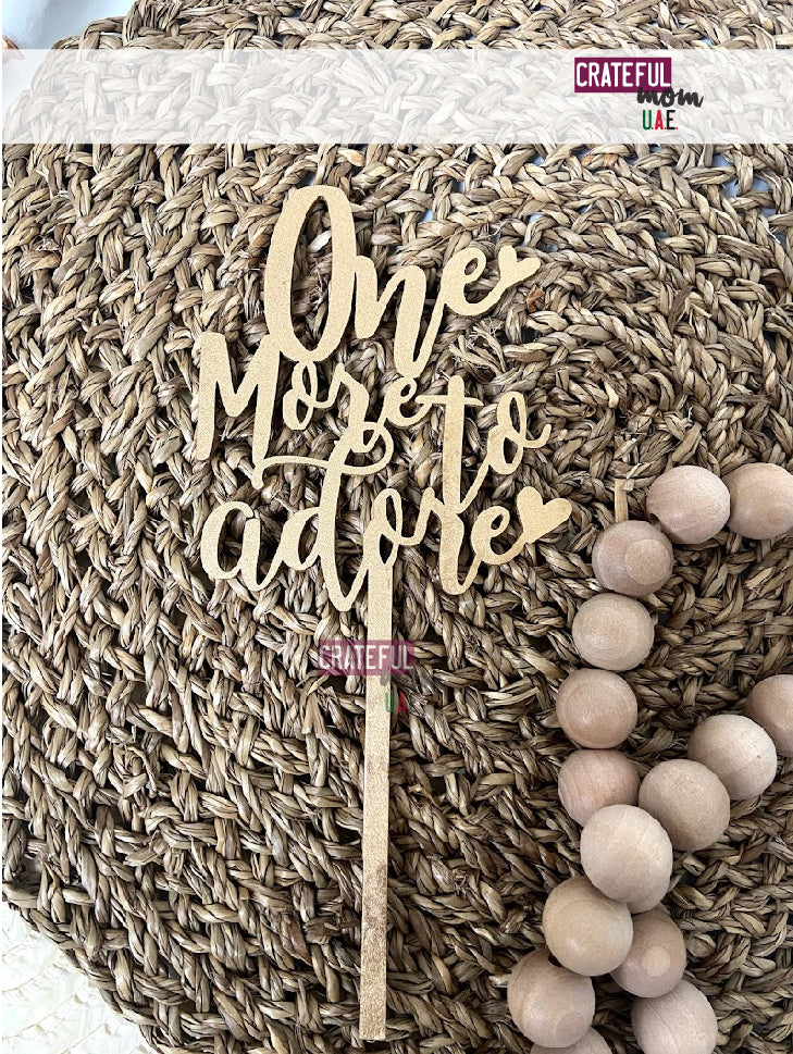 Wooden cake toppers