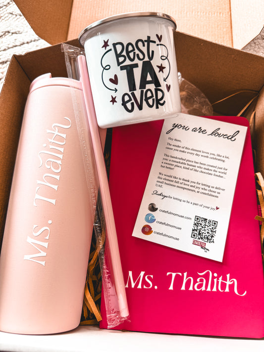 Thank You, teacher/TA ! Gift Box - Pink