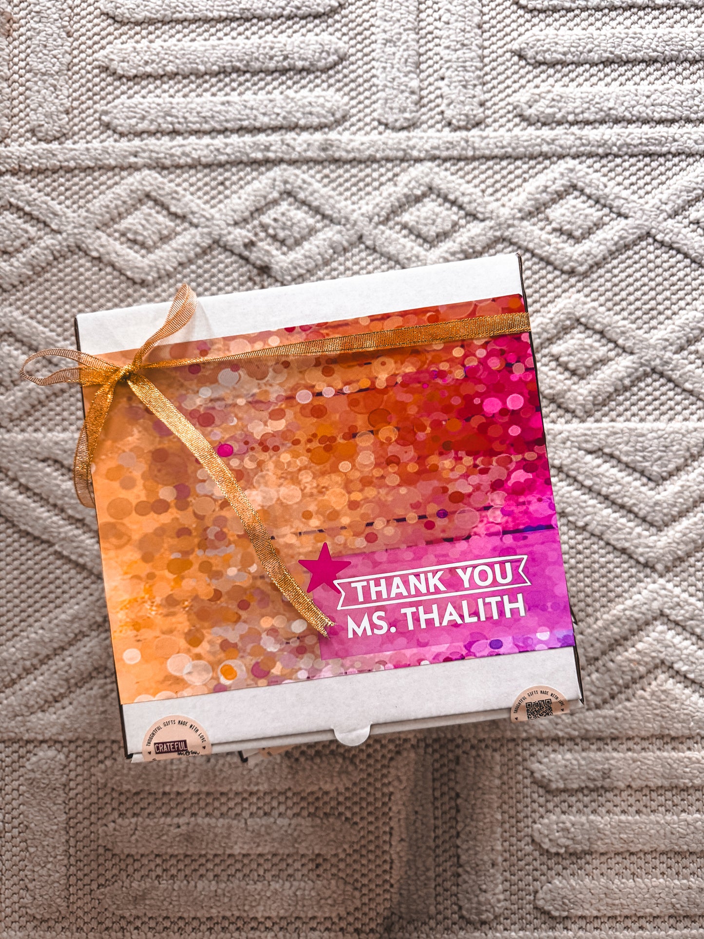 Thank You, teacher/TA ! Gift Box - Pink