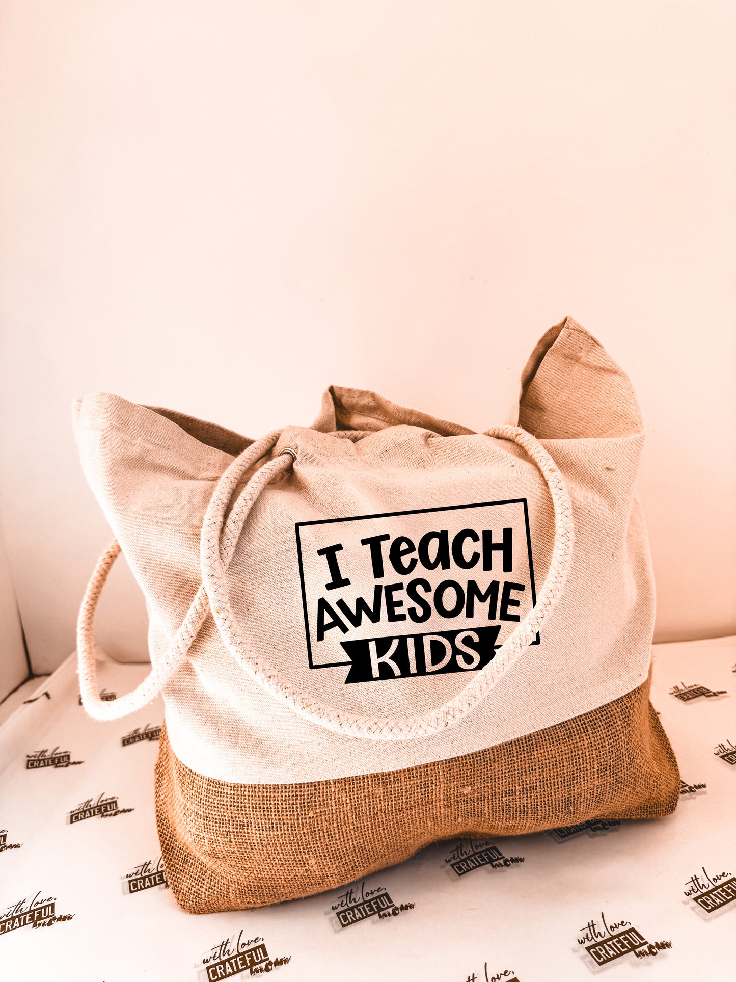 Teacher tote bag