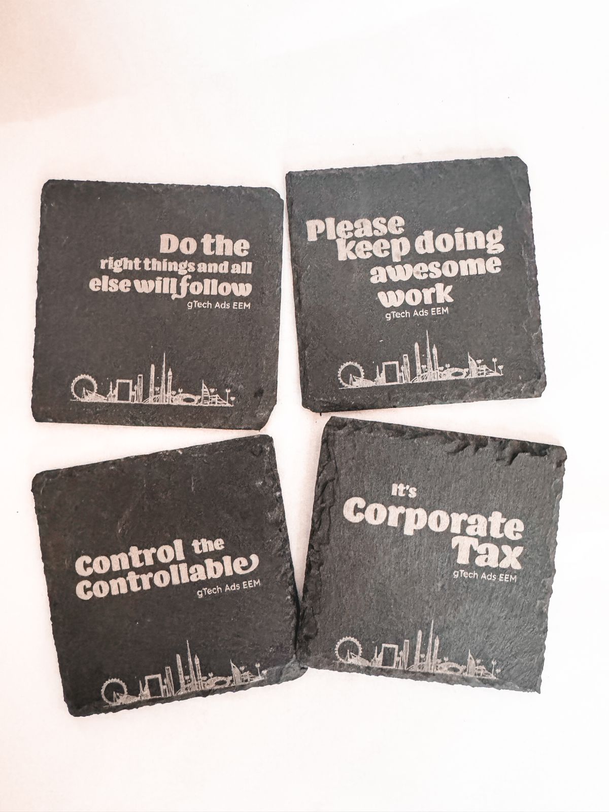 Slate coasters