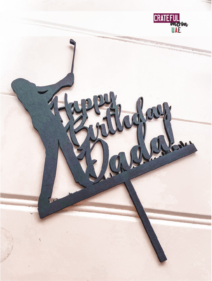 Wooden cake toppers